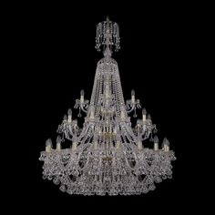 Хрустальная люстра 1409/20+10+5/400/XL-159/3d G Bohemia Ivele Crystal