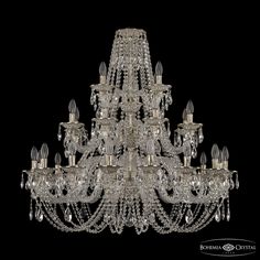 Хрустальная люстра 16106/16+8+4/360/3d GW Bohemia Ivele Crystal