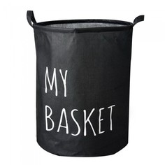 Корзина для белья My Basket (400*500мм) черная Home Comfort