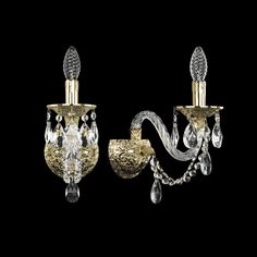 Хрустальное настенное бра 16106B/1/165 G Bohemia Ivele Crystal