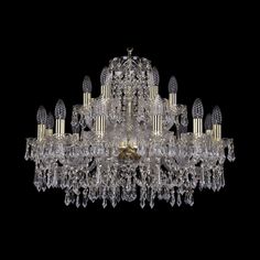 Хрустальная люстра 1403/12+6/240 G Bohemia Ivele Crystal