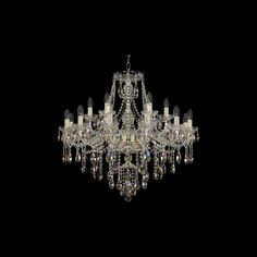 Хрустальная люстра 1415/12+6/300 G K801 Bohemia Ivele Crystal