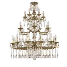 Хрустальная люстра 72115/12+6+6/300/3D A GB Bohemia Ivele Crystal