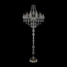 Торшер 1415T1/12+6+3/300-225 G Bohemia Ivele Crystal