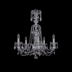 Хрустальная люстра 1402/5/195/XL-64 Ni Bohemia Ivele Crystal