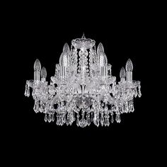 Хрустальная люстра 1403/8+4/195 Ni Bohemia Ivele Crystal