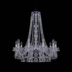 Хрустальная люстра 1409/10/240/h-76 Ni Bohemia Ivele Crystal