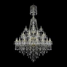 Хрустальная люстра 1415/20+10+5/400/XL-180/3d G Bohemia Ivele Crystal