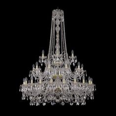 Хрустальная люстра 1411/20+10+5/400/h-158/3d G Bohemia Ivele Crystal