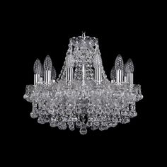 Хрустальная люстра 1409/12/141 Ni Bohemia Ivele Crystal