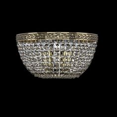 Хрустальное потолочное бра 19051B/25IV GB Bohemia Ivele Crystal