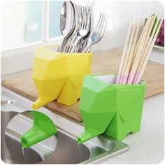 Органайзер для столовых приборов в форме слоника Kitchen Drain device (Жёлтый) Markethot