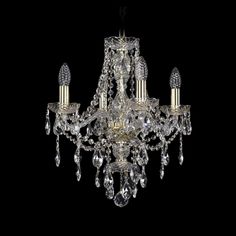 Хрустальная люстра 1415/4/141 G Bohemia Ivele Crystal