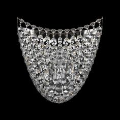 Хрустальное настенное бра 77071B/22 Ni Bohemia Ivele Crystal