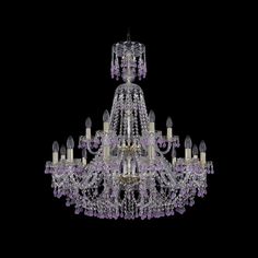 Хрустальная люстра 1410/12+6/300/XL-95/2d G V7010 Bohemia Ivele Crystal
