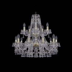 Хрустальная люстра 1409/10+5/240/2d G Bohemia Ivele Crystal