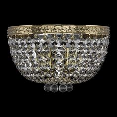 Хрустальное потолочное бра 19281B/25IV G Bohemia Ivele Crystal