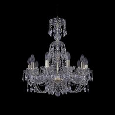 Хрустальная люстра 1406/10/195/XL-64 G Bohemia Ivele Crystal