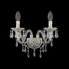 Хрустальное настенное бра 16103B/2/165 GW Bohemia Ivele Crystal