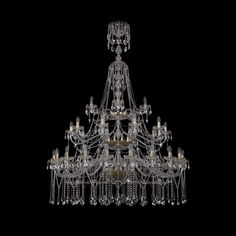 Хрустальная люстра 1413/20+10+5/530/XL-201/3d G Bohemia Ivele Crystal