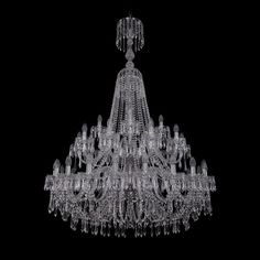 Хрустальная люстра 1403/20+10+5/400/XL-164/2d Ni Bohemia Ivele Crystal