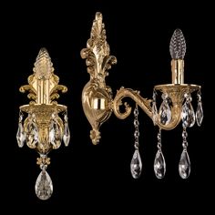 Хрустальное настенное бра 7102B14/1/175 A G Bohemia Ivele Crystal