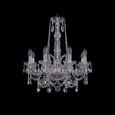 Хрустальная люстра 1411/8/195/h-65 G Bohemia Ivele Crystal