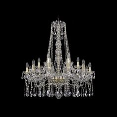 Хрустальная люстра 1413/12+6/300/h-95 G Bohemia Ivele Crystal