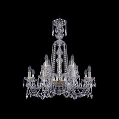 Хрустальная люстра 1402/8+4/240/XL-77 G Bohemia Ivele Crystal