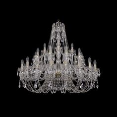 Хрустальная люстра 1406/20+10+5/360 G Bohemia Ivele Crystal