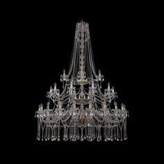 Хрустальная люстра 1413/20+10+5/530/h-201/3d G Bohemia Ivele Crystal