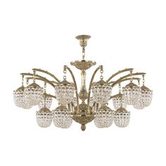 Хрустальная люстра 72111R/12+6/420 G Bohemia Ivele Crystal