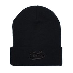 Шапка бини унисекс SKILLS Script black/black