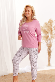 Пижама женская TARO 20W Roza розовая 3XL