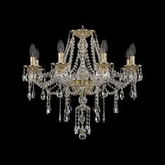 Хрустальная люстра 16115/8/240 G Bohemia Ivele Crystal