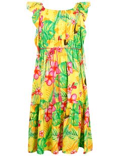Платье Aletta цв. желтый/зеленый/розовый, р. 116