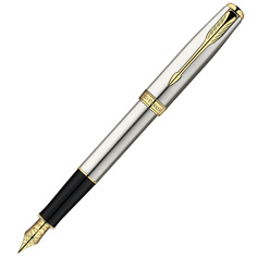 Ручка перьевая Parker Sonnet - Essential Stainless Steel GT, F