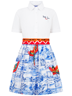 Платье STELLA JEAN цв. белый/синий/красный, р. 164