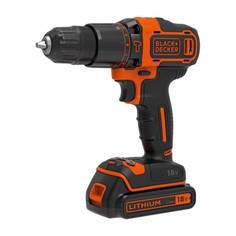 Аккумуляторная ударная дрель-шуруповерт BLACK+DECKER BDCHD18KB, 18В, 2 АКБ 1.5 Ач