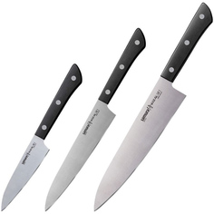 Набор из 3-х ножей Samura Harakiri SHR-0220B/K