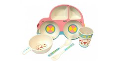 Набор посуды bamboo fiber kids Машинка, 5 предметов