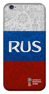 Чехол Кейс для iPhone Deppa FIFA 2018 Flag Russia iPh 6 6S 103869