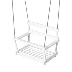 Качели детские подвесные KETT-UP ECO, дерево белое