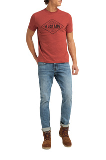 Футболка мужская Mustang 1010361-7143 коричневая S