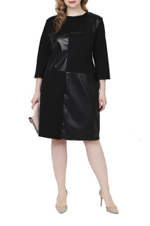 Повседневное платье женское Sparada ПЛ_Чесс черное 60-62