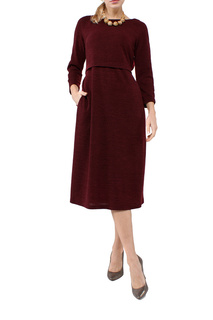 Повседневное платье женское KATA BINSKA Stivi 201183 бордовое 48-50