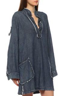 Повседневное платье женское RAQUEL ALLEGRA 5078148 синее 0