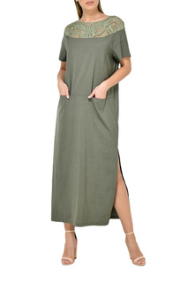 Повседневное платье женское Oblique 10134A зеленое 3