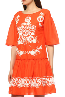 Повседневное платье женское Blugirl 5165759 оранжевое 38