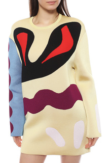 Платье-толстовка женское ISSA 4286130 желтое S